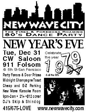 New Wave Eve 1979 flyer