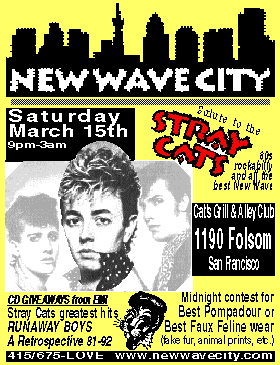 Stray Cats flyer