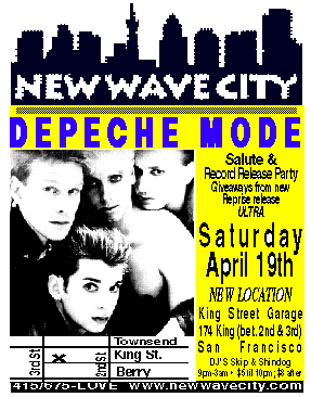 Depeche Mode flyer